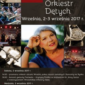 Plakat XII Wrzesińskiego Festiwalu Orkiestr Dętych 2017