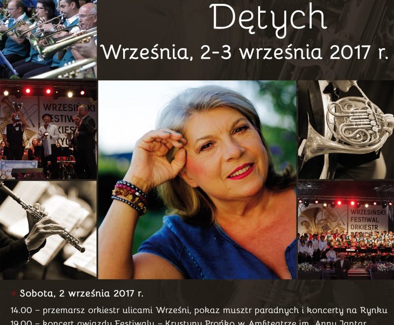 Plakat XII Wrzesińskiego Festiwalu Orkiestr Dętych 2017